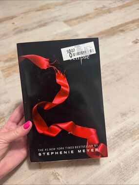 Eclipse by Stephenie Meyer - Black Cover with Red Ribbon